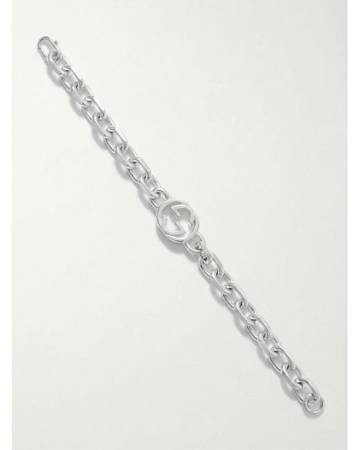 Gucci Natural Logo Interlocking Bracelet for men