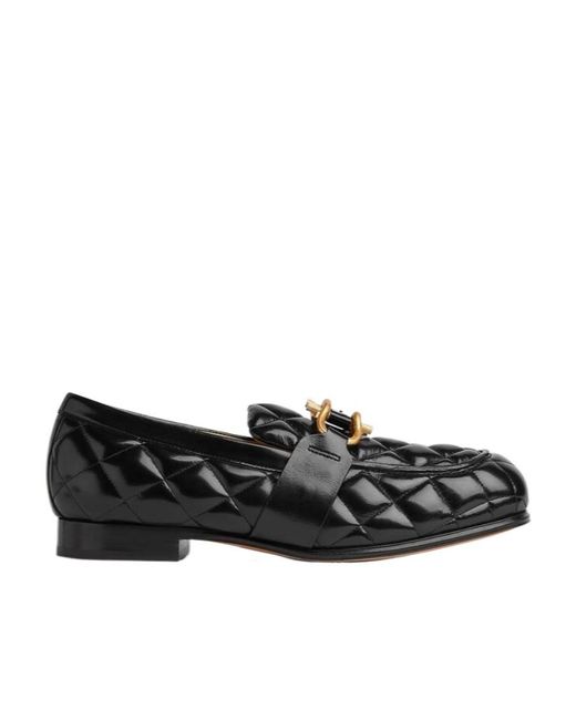 Bottega Veneta Black Logo Love Shoes