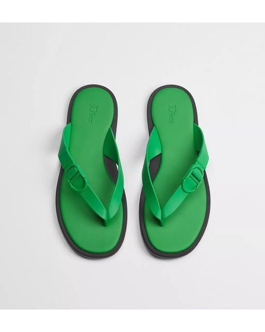 Dior Green Rivage Thong Sandal for men