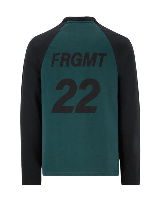Moncler Green Logo Long Sleeve T-Shirt for men