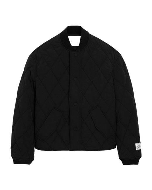 AMI Black Ami Padded Jacket for men