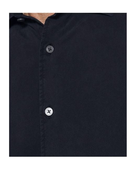 Zegna Blue Buttoned Long-Sleeved Shirt for men