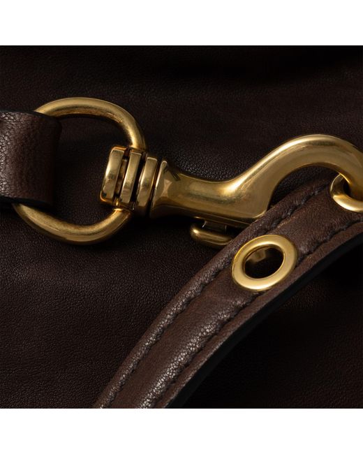 Miu Miu Brown Aventure Zipped Shoulder Bag