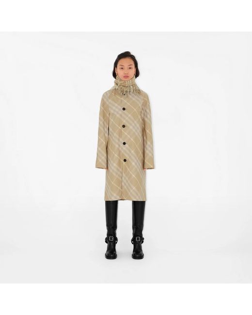 Burberry Natural Single-Breasted Coats