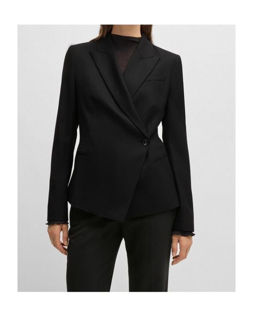 Boss Black Boss Double Breasted Slim-Fit Blazer