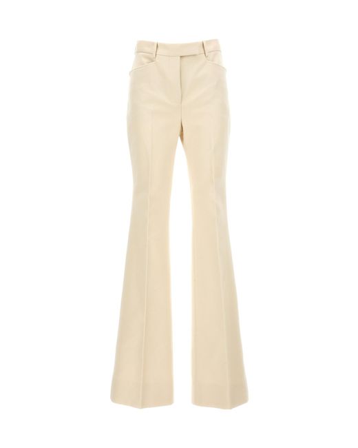Tom Ford Natural Flared Tailored Pants