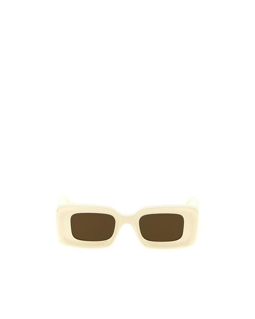 Loewe Metallic Rectangular Frame Sunglasses