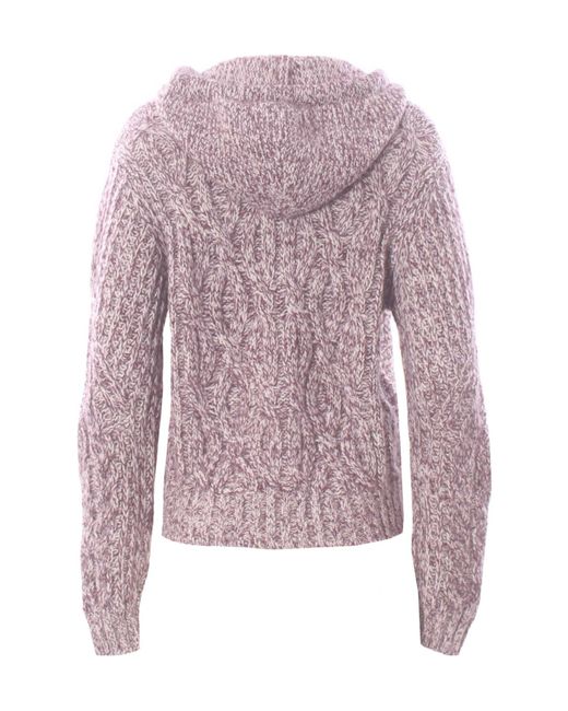Eleventy Purple Zip-Front Cardigan