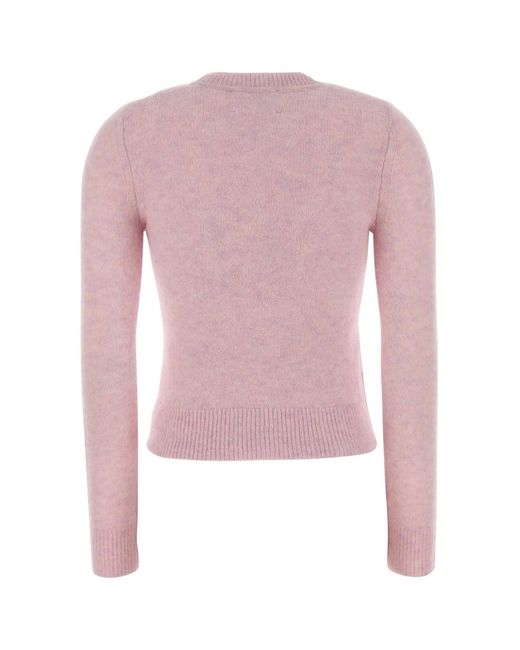 Isabel Marant Pink Isabel Marant Étoile Crewneck Long-Sleeved Jumper