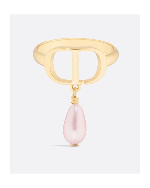 Dior White Petit Cd Ring