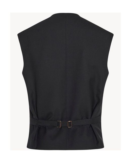 The Row Black Logo Vest