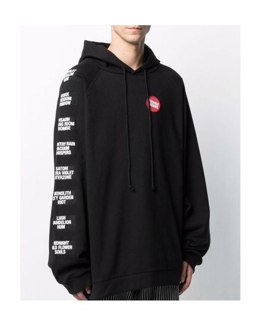 Raf Simons Blue Logo Hoodie for men