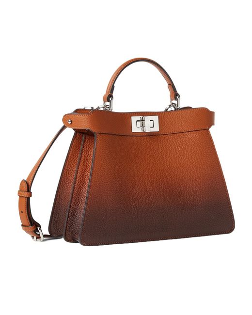Fendi Brown Peekaboo Iseeu Small Tote Bag