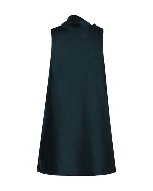 Vince Blue Fluid Scarf Top