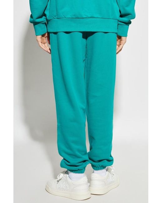 PANGAIA Blue Elasticated-Cuff Track Pants for men