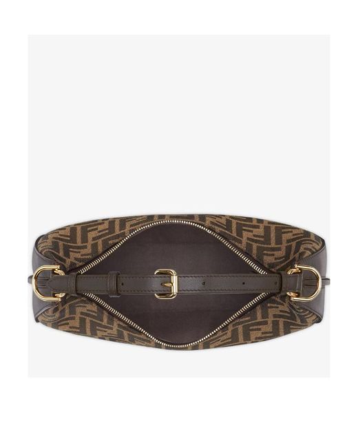 Fendi Gray Graphy Small Hobo Bag