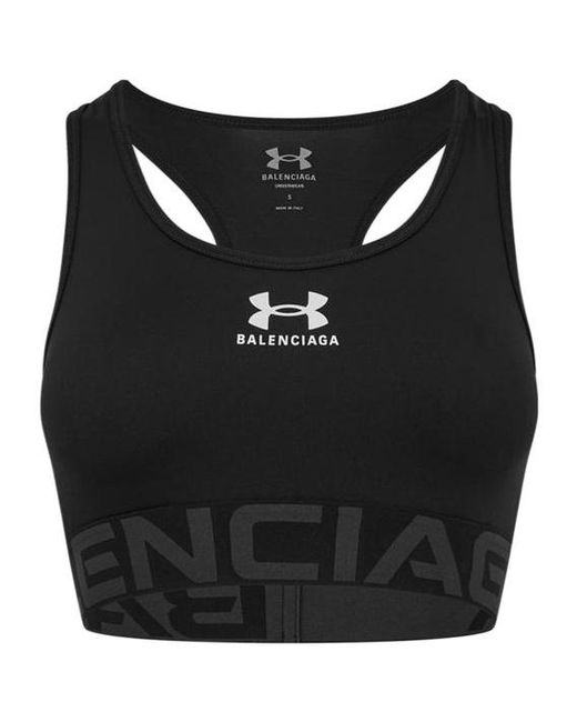 Balenciaga Black X Under Armour Sports Bra