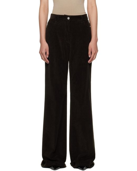 Ferragamo Black Ferragamo Flared Cords Trousers