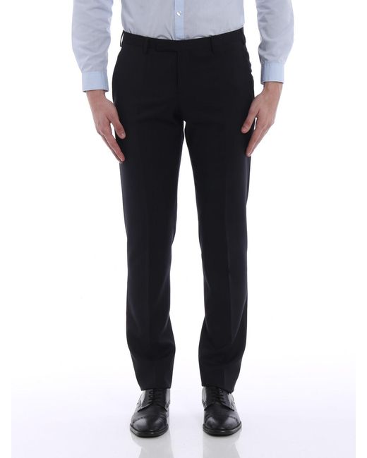 Emporio Armani Blue Logo Details Casual Pants for men