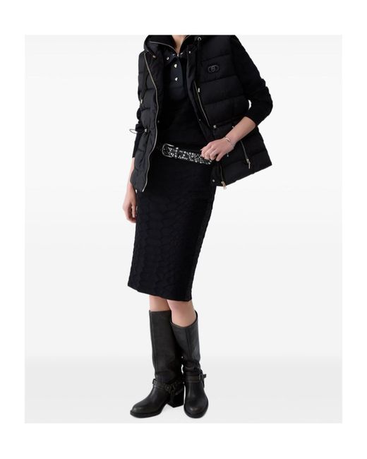 Liu Jo Blue Short Padded Nylon Jacket