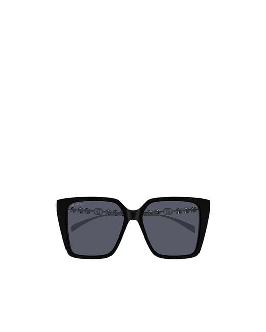 Gucci Blue Eyewear Square Frame Sunglasses