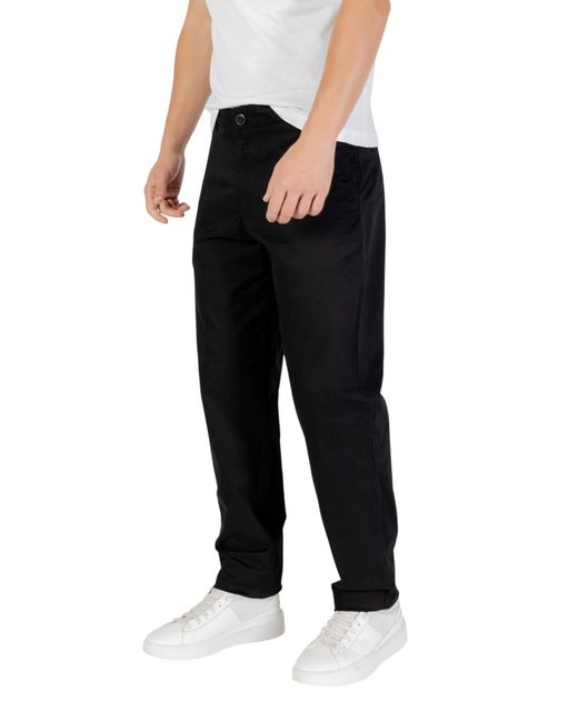 ARMANI EXCHANGE Black Straight Leg Pants for men