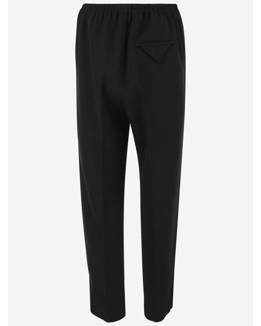 Bottega Veneta Black Elastic Pants for men