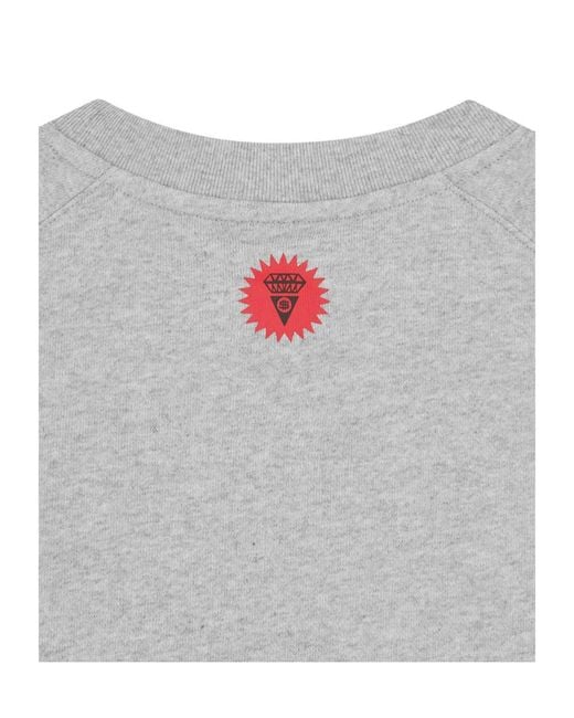 ICECREAM Gray Running Dog Graphic-Printed Crew-Neck Sweatshirt for men