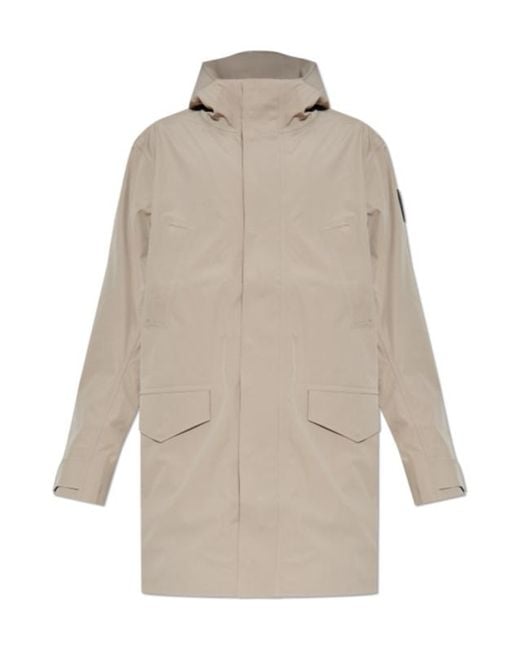 Canada Goose Natural Logo-Patch Parka Coat for men