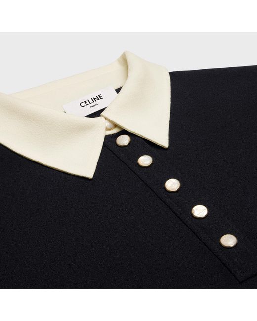 Céline Black Mini Polo Dress