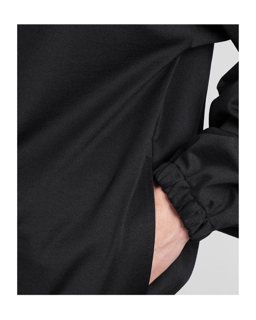 Jil Sander Black Zip-Up Long Sleeved Sweatshirt for men