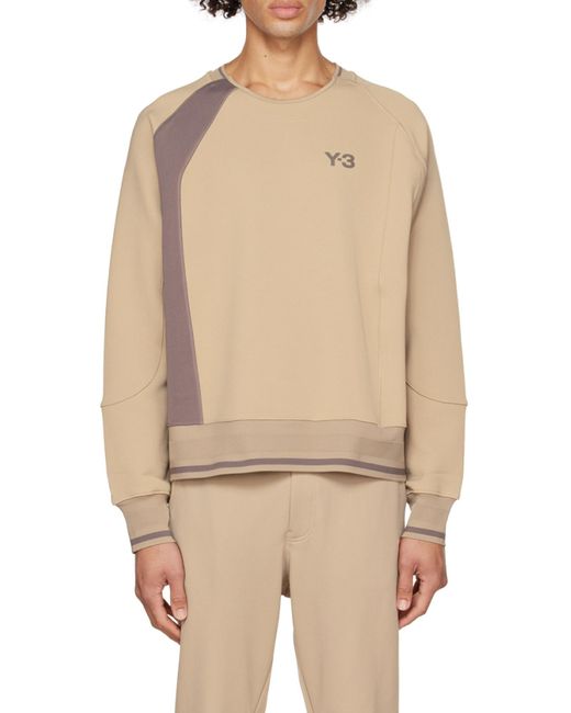 Y-3 Natural Logo Long-Sleeved Sweater for men