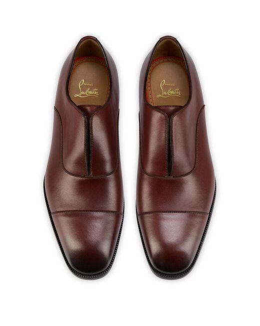 Christian Louboutin Brown Alpha Ii Round-Toe Loafers for men