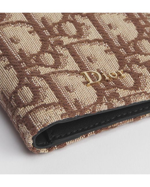Dior Brown Bifold Card Holder for men