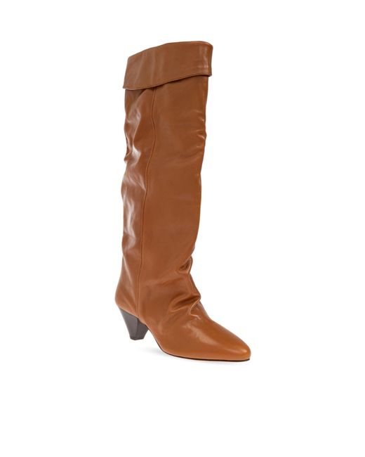 Isabel Marant Brown Elita Braid Detailed Boots
