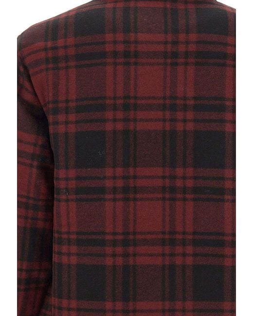 Filson Red Spokane Insulated Checked Jacket for men