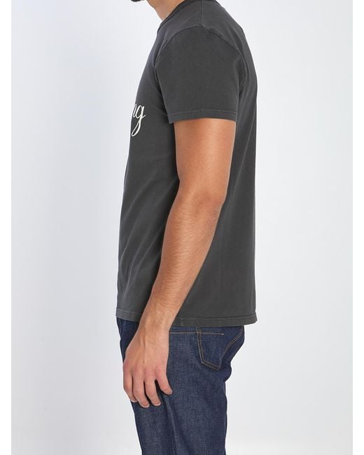 Dior Gray Short-Sleeved T-Shirt for men