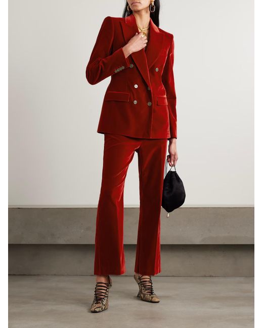 Etro Velvet-Textured Trousers