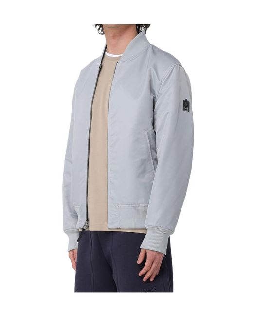 Mackage Black Easton Reversible Bomber Jacket for men