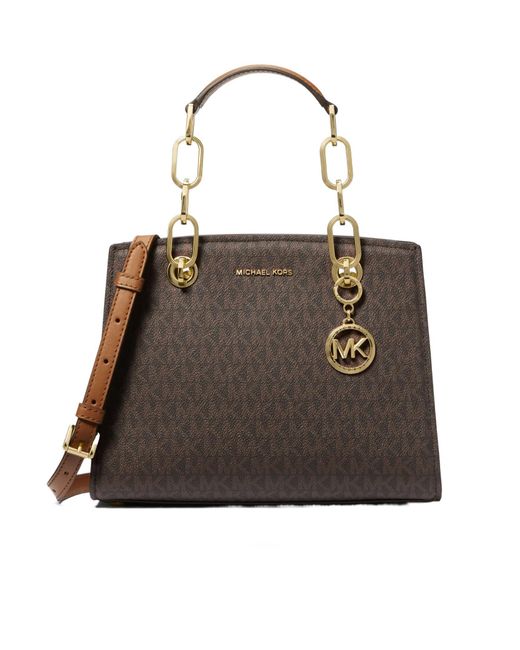 MICHAEL Michael Kors Brown Cynthia Small Presbyopic Shoulder Bag