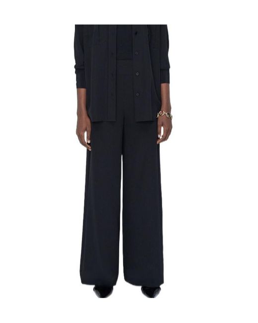 Joseph Black Wide Leg Trousers