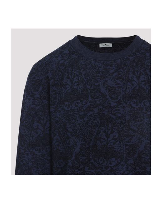 Etro Blue Crewneck for men
