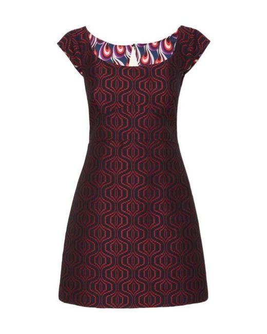 LaDoubleJ Red Arabesque Mini Dress