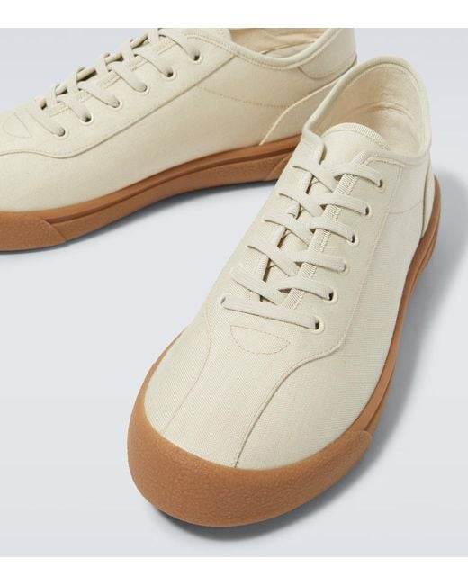 The Row White Almond Toe Sneakers for men