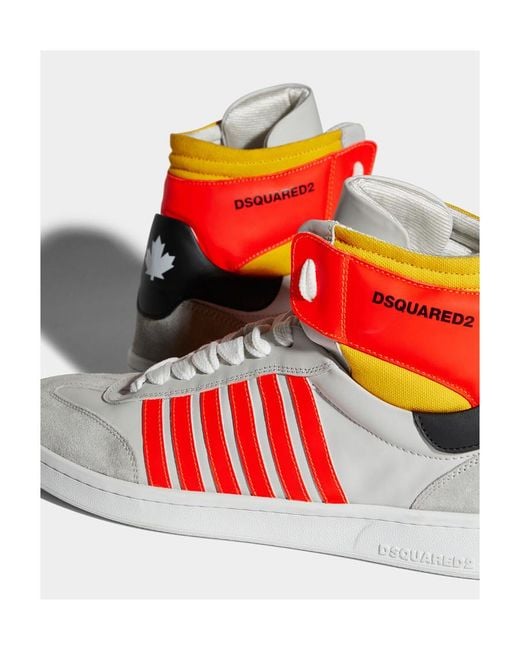 DSquared² White High-Top Sneakers for men