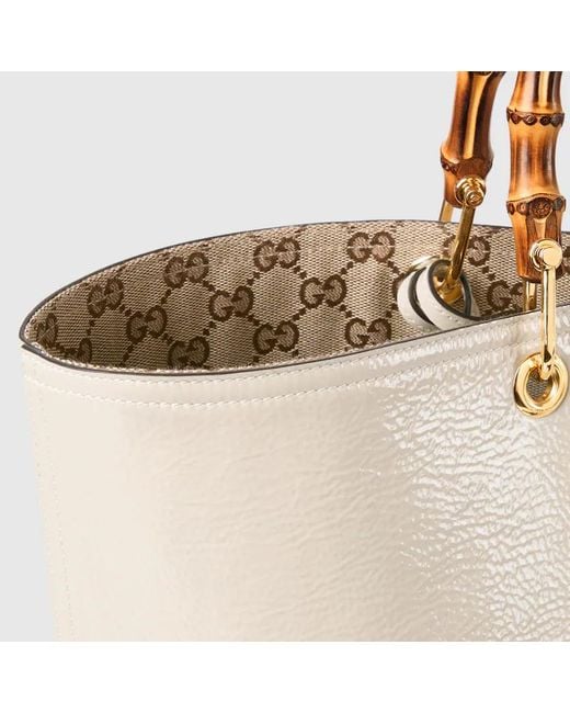 Gucci Natural Bamboo Large Reversible Tote Bag