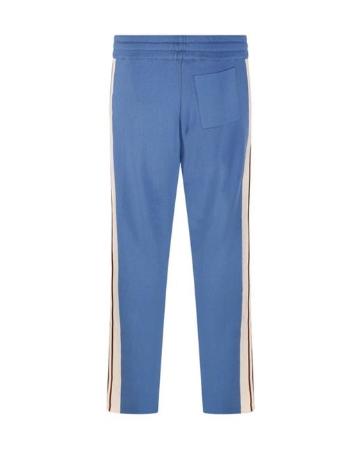 Autry Blue Logo Patch Drawstring Trousers for men