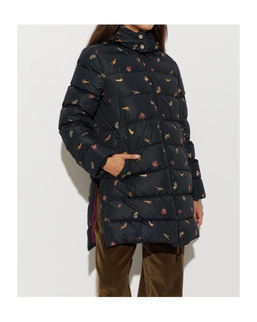 Etro Black Long-Sleeved Hooded Down Jacket