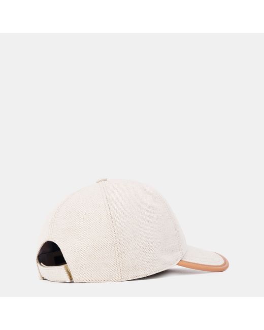 Prada White Baseball Cap for men