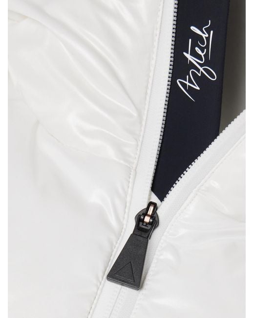 Aztech Mountain White Nuke Hooded Ski Jacket